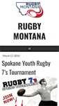 Mobile Screenshot of montanayouthrugby.org